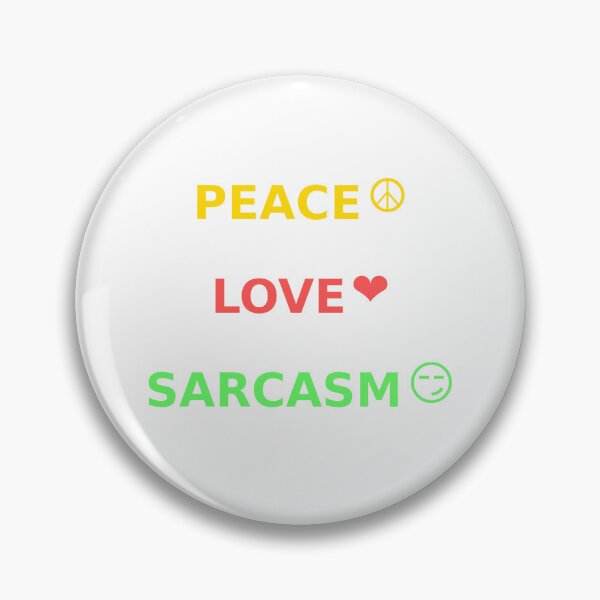 Item preview, Peace Love Srcasm designed and sold by Low Carb Snark.