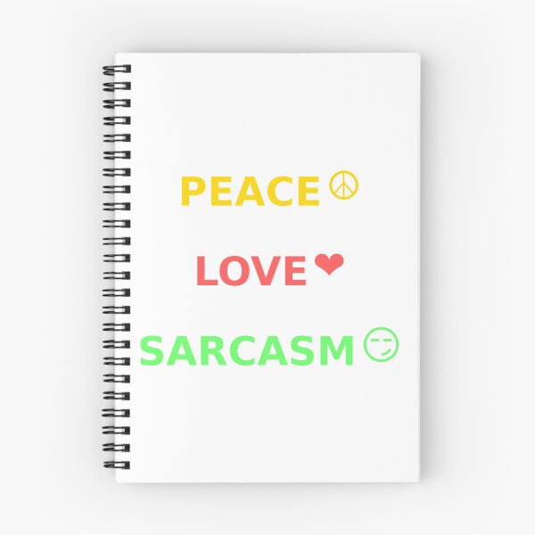 Item preview, Peace Love Srcasm designed and sold by Low Carb Snark.