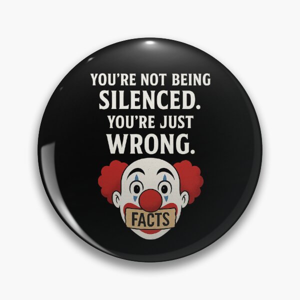 Item preview, You’re Just Wrong – Mute Icon Clown  designed and sold by The Junto Shop.