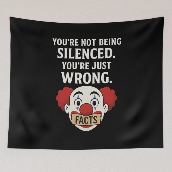 Item preview, You’re Just Wrong – Mute Icon Clown  designed and sold by The Junto Shop.