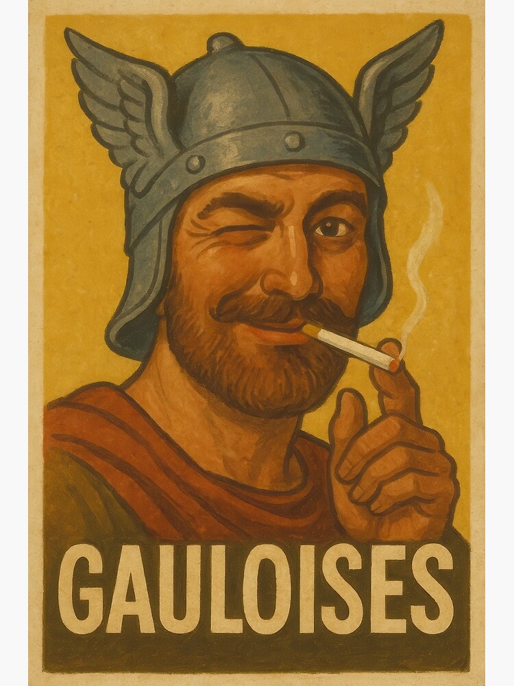Gauloises Cigarettes Vintage Advertising Poster