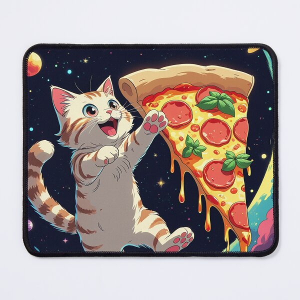 Item preview, Galactic Catventures Cosmic Pizza Chase designed and sold by Retro Urban Wave.