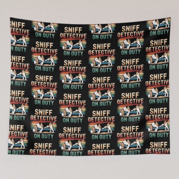 Item preview, Beagle Sniff Detective Retro Dog designed and sold by Taans-Creation.