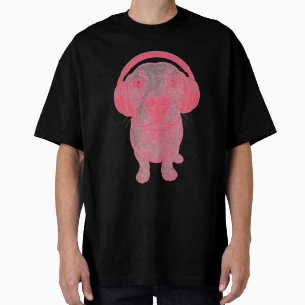 Item preview, Grunge Pup Beats – Fisheye Dog with Headphones designed and sold by coconova.