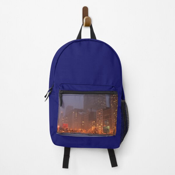 Item preview, Chicago Winter Glow – Snowy Night and City Lights at December Night designed and sold by Maryna Gumenyuk.