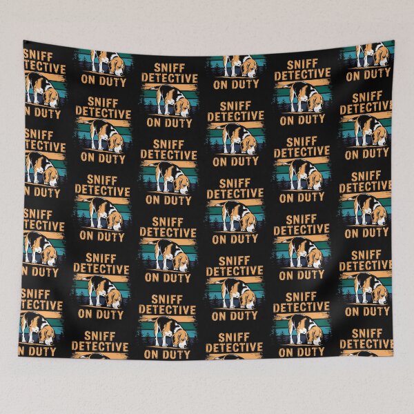 Item preview, Vintage Beagle Sniffing Dog Duty designed and sold by Taans-Creation.