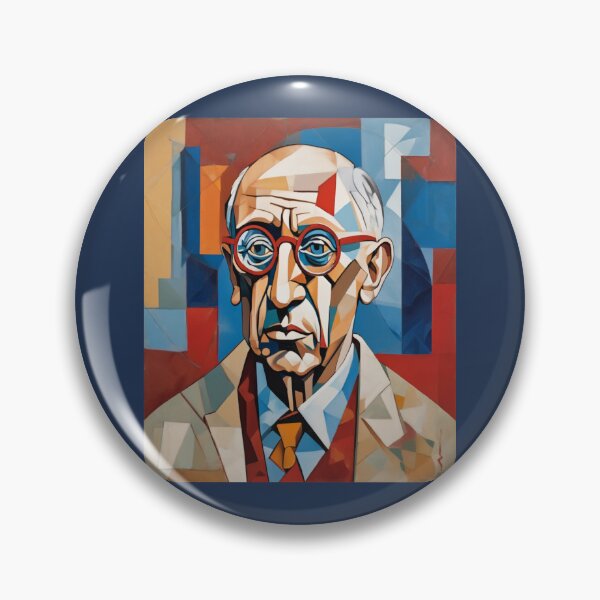 Item preview, "Cubist Reflections: Stylized Portrait of Pablo Picasso" designed and sold by Artisticanvas.