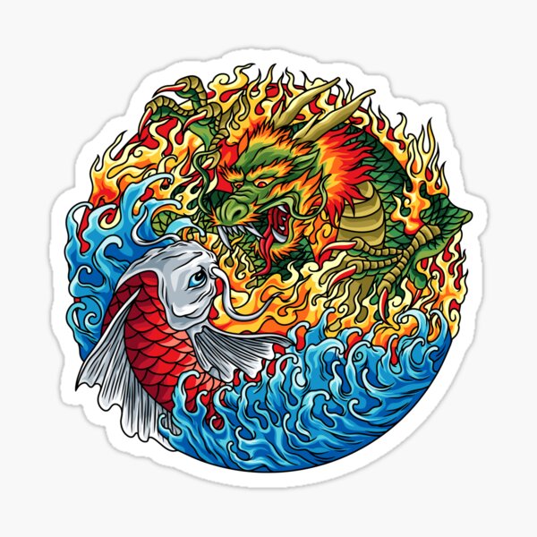 Item preview, Dragon vs. Koi designed and sold by Emporium.