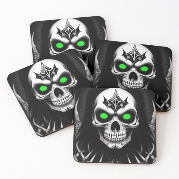 Item preview, Heavy Metal Skull Art designed and sold by TheDarkWardrobe.