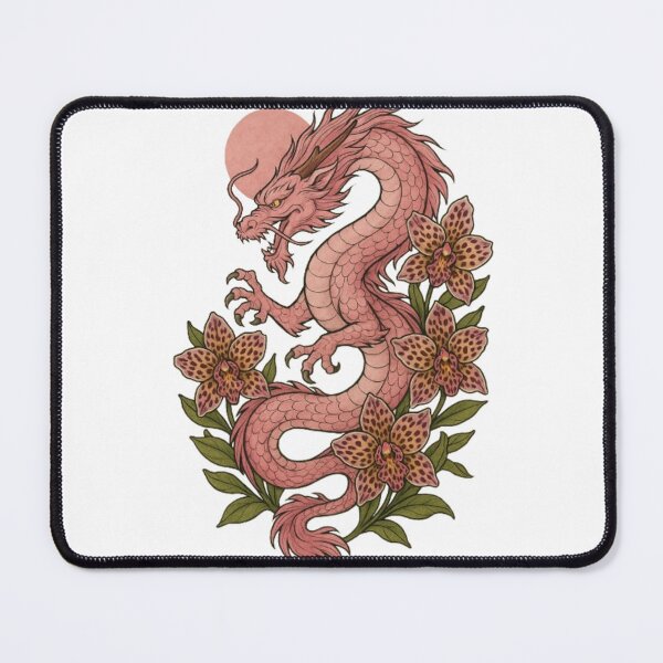 Item preview, Celestial Tiger Orchid Dragon – Myth Meets Bloom designed and sold by coconova.