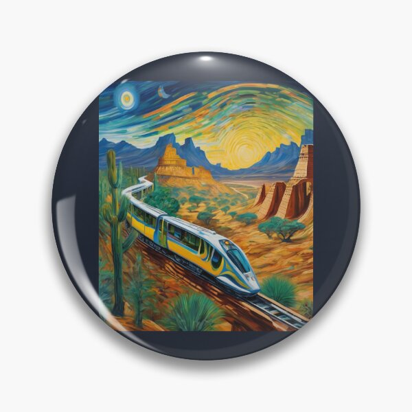 Item preview, "Dynamic Expedition: Vibrant Train Journey Through the Desert" designed and sold by Artisticanvas.
