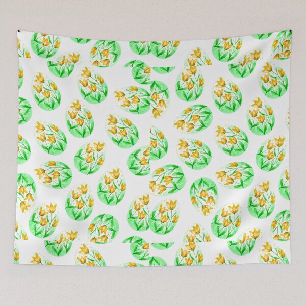 Item preview, King's Easter Hunt | Easter Eggs | Easter Hunt | Flower Design | Easter Designs | Green | White | Yellow  designed and sold by Kingcls.