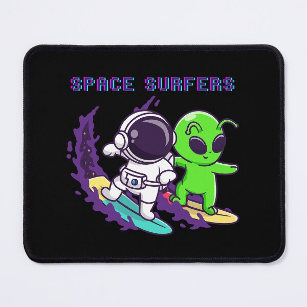 Item preview, Space Surfers – Astronaut and Alien in Intergalactic Surfing designed and sold by yass14.