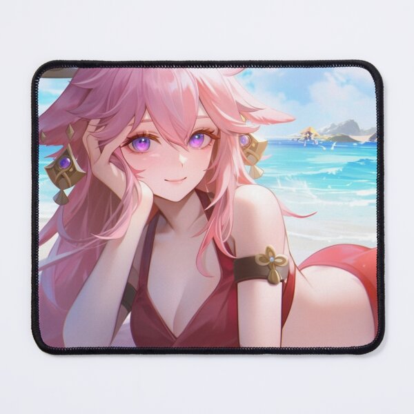 Item preview, Yae Miko Beach designed and sold by jinwooo.