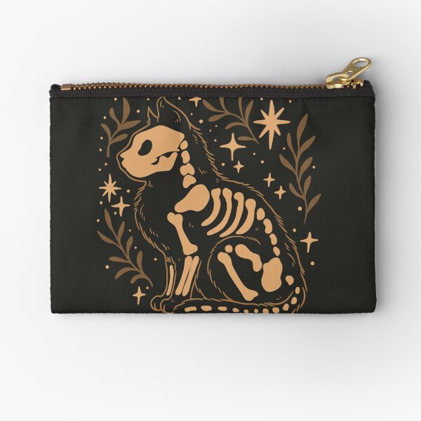 Vista previa del artículo con la obra «Gato esqueleto bajo la luz de las estrellas: atmósferas espeluznantes y tiernas», diseñado y vendido por Jess.a.creates.