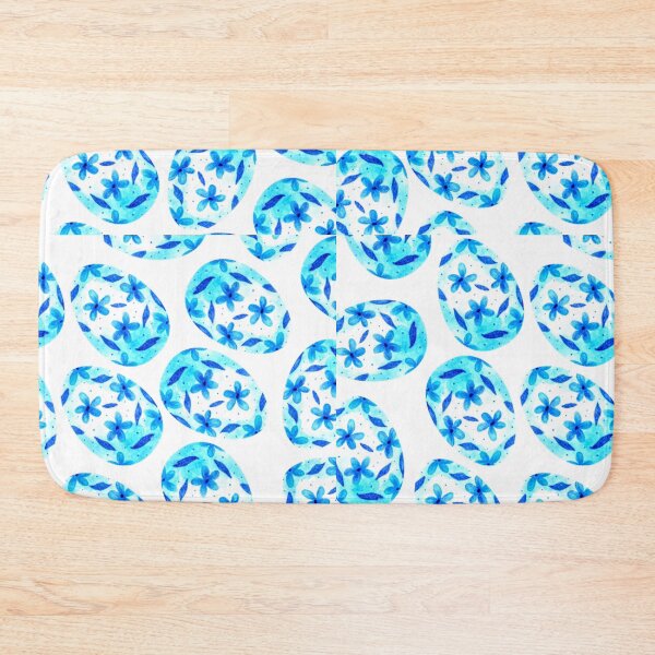 Item preview, King's Easter Hunt | Easter Hunt | Easter Eggs | Flower Design | Blue | Capri Blue | White  designed and sold by Kingcls.