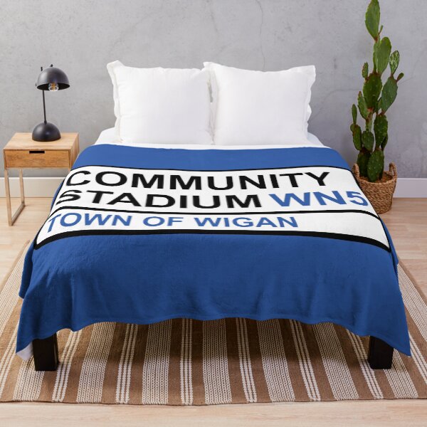 Item preview, Wigan Community Stadium Iconic Street Sign designed and sold by DelfDesign.