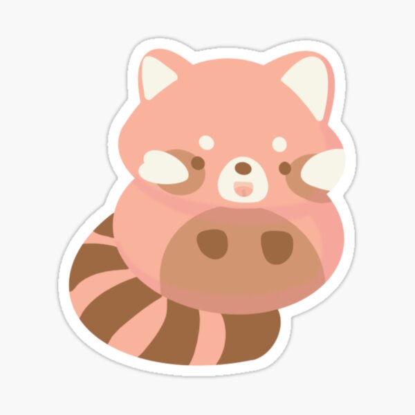Item preview, cute cartoon chibi red panda designed and sold by kelly-jelly.