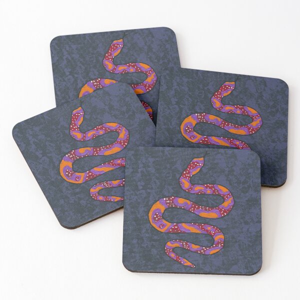 Item preview, Fire and Shadow Abstract Snake designed and sold by KinderSnakeArt.