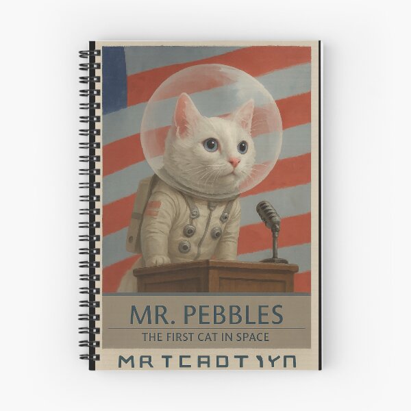 Item preview, Space Cat President – Retro Astronaut Propaganda Poster designed and sold by ErmaGonzalez.