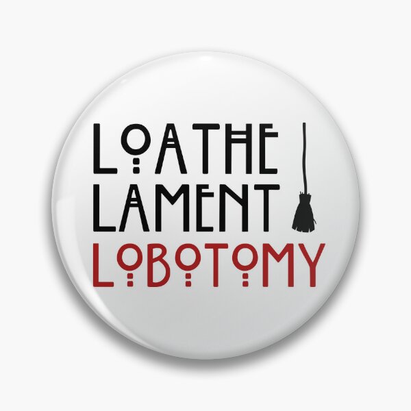 Item preview, Loathe Lament Lobotomy Witch's Broom Rectangle Outline designed and sold by NDeYoungLLC.