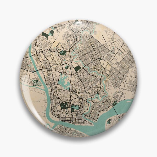 Item preview, Yangon City Map of Myanmar - Vintage designed and sold by deMAP.