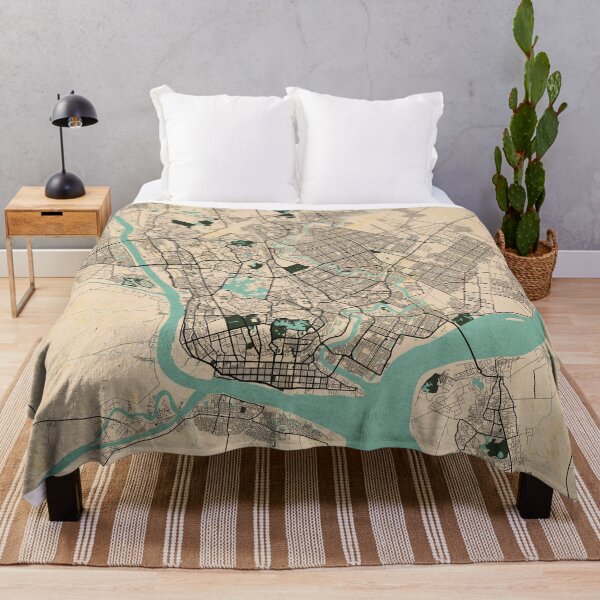 Item preview, Yangon City Map of Myanmar - Vintage designed and sold by deMAP.