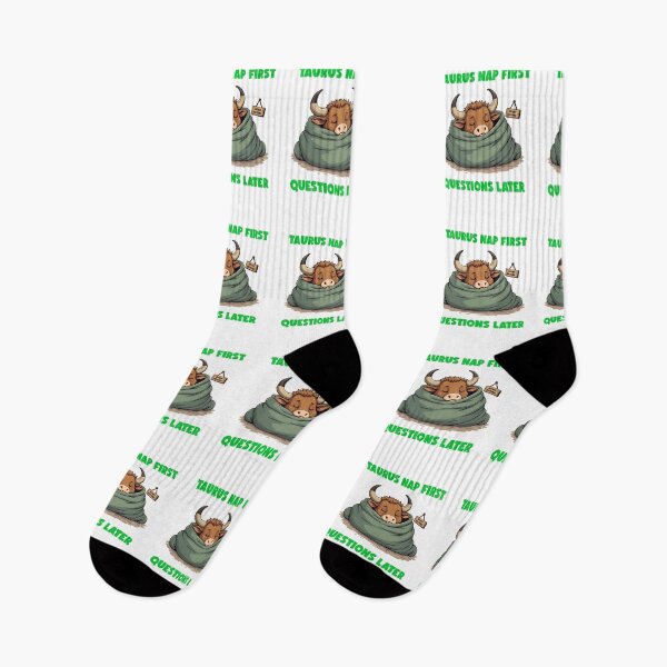 Item preview, TAURUS NAP FIRST QUESTIONS LATER designed and sold by gogettadriptees.