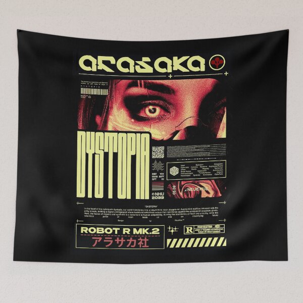 Item preview, Cyberpunk Dystopia Aesthetic Vaporwave  designed and sold by ShurikenStar.