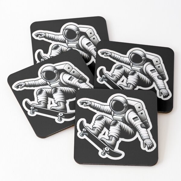 Item preview, Skateboarding Astronaut designed and sold by PinUpPizzazz.