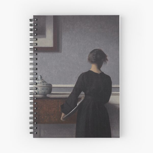Artikelvorschau, Vilhelm Hammershøi: Interieur mit junger Frau von hinten gesehen (1904) entworfen und verkauft von YNTDigitalHouse.