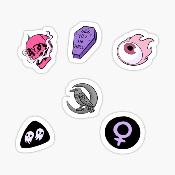 Item preview, Bloom and Rage sticker sheet designed and sold by MotleyCrafts.