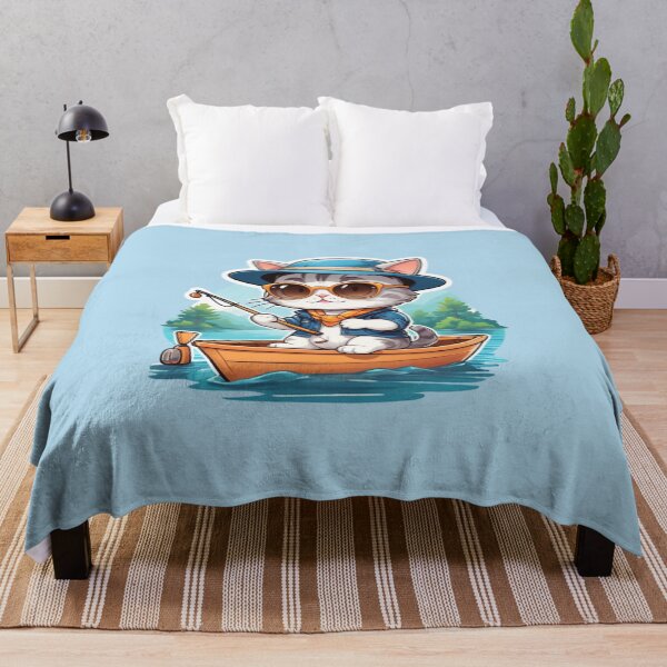 Item preview, Paws, Rod, Repeat – A Cat’s Fishing Routine designed and sold by Babayaa.