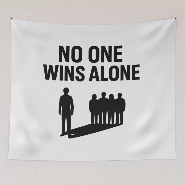 Item preview, No One Wins Alone  designed and sold by Horizon Made.