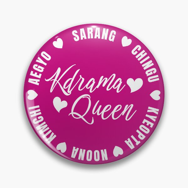 Item preview, Kdrama Queen Circle with Korean Cute Slang designed and sold by KGlam.