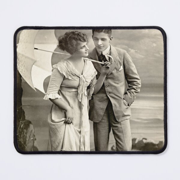 Item preview, Vintage Romantic Couple with Parasol – Early 1900s Photography designed and sold by CASturgill.