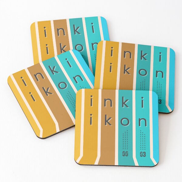 Item preview, Design 00–03: “inki ikon: Neon Grain” designed and sold by inki ikon press // Merch with Mood. We print what you're thinking! .