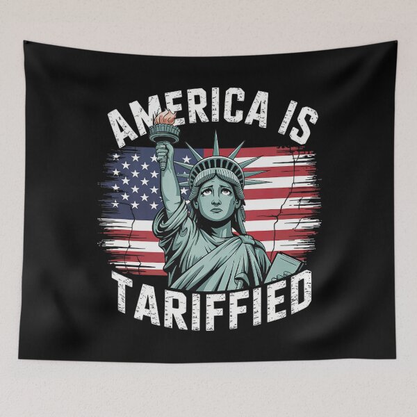 Item preview, America Is Tarrified Funny 2025 designed and sold by SunsetGlimpse.