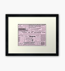 Supernatural Quotes Text Edit Framed Print