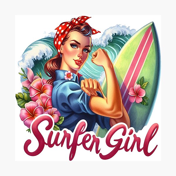 Item preview, Surfer Girl designed and sold by yunamaliskova.