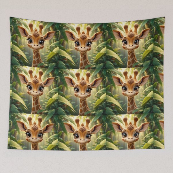 Item preview, cute cartoon giraffe designed and sold by InezPhotography.