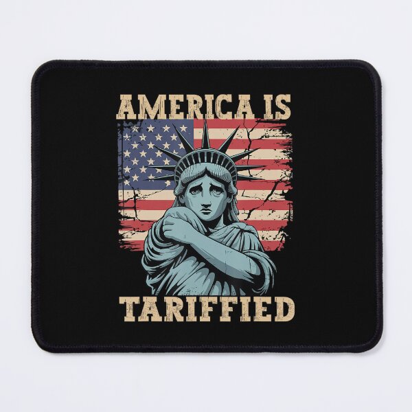 Item preview, America Is Tarrified Parody Statement Bold Political Humor designed and sold by SunsetGlimpse.