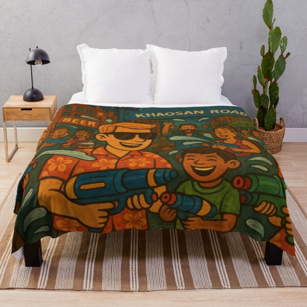Item preview, Splash Madness on Khaosan Road designed and sold by BobArtGallery.