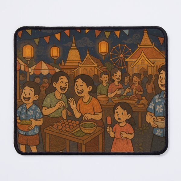 Item preview, Songkran Night Market Delight designed and sold by BobArtGallery.