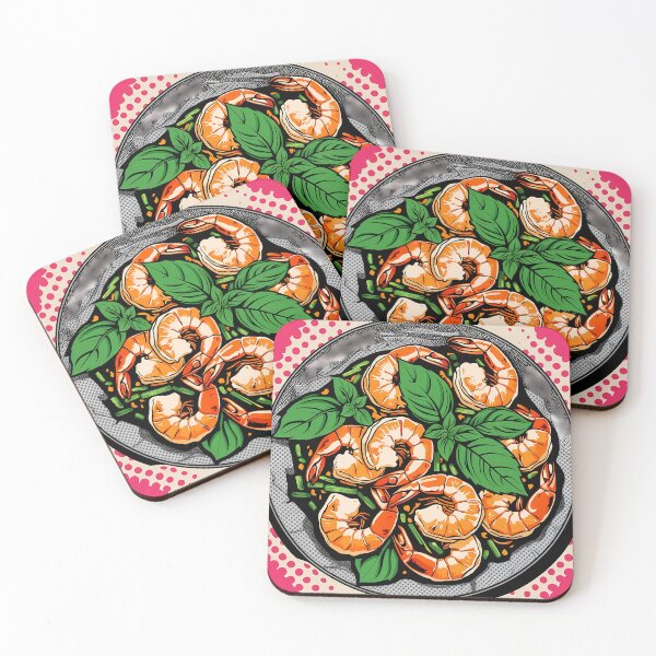 Item preview, Pop Art Thai Shrimp Dish Illustration designed and sold by pangmee.