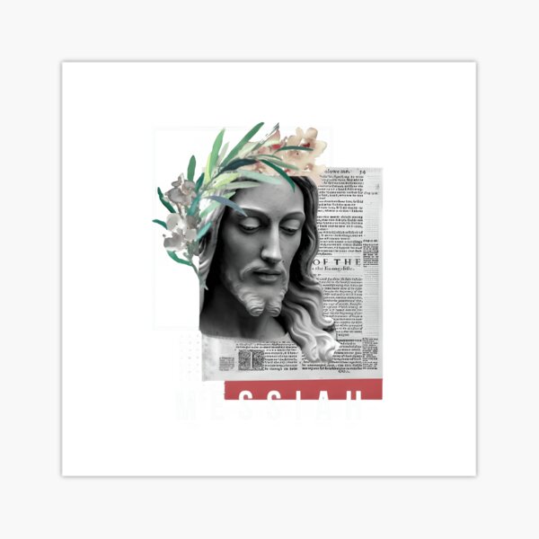Item preview, Messiah – Vintage Religious Collage Art designed and sold by Classicstitch12.