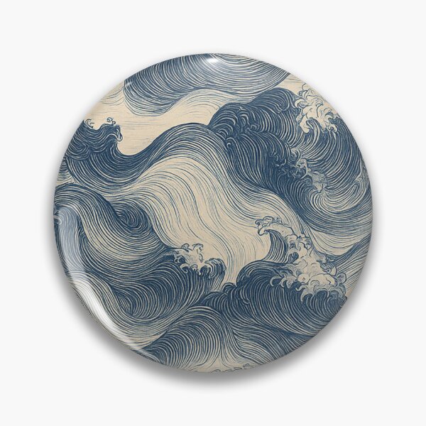 Item preview, Japanese The Giant Waves Painting Yasuragi designed and sold by claywalkr.