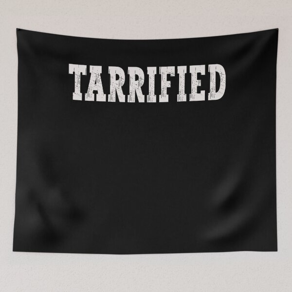Item preview, Funny Political Tarrified White 90s designed and sold by SunsetGlimpse.