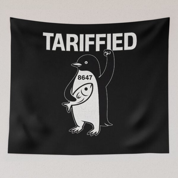 Item preview, Penguin Funny Political Tariffied designed and sold by SunsetGlimpse.