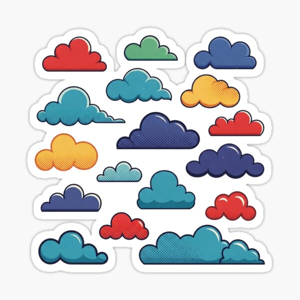 Item preview, Colorful Clouds | Dreamy and Vibrant Sky-Inspired Graphic designed and sold by Tw1nsAIArt.